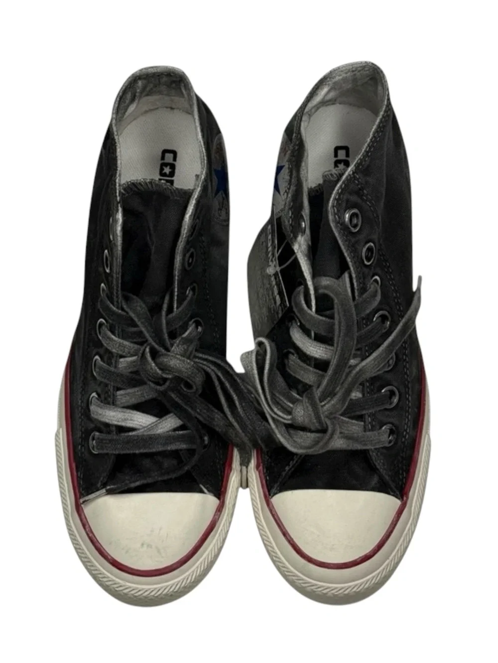 new Converse ✪ CTAS Lux Mid Hidden Platform Wedge Sneaker ✪ Distressed Grey ✪ 8M - Picture 9 of 16